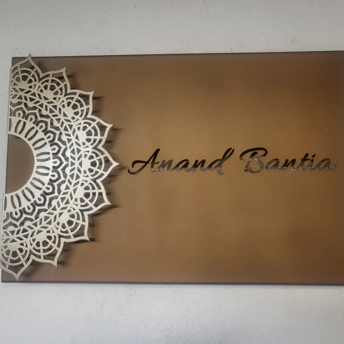 Mandala Name plate